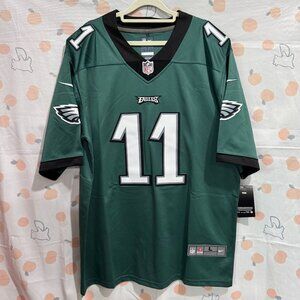 Nike NFL Philadelphia Eagles Carson Wentz Green White Football Jersey